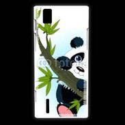 Coque Huawei Ascend P2 Panda géant en cartoon