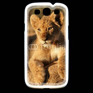 Coque Samsung Galaxy S3 Portrait de lionceau 100
