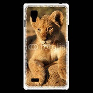 Coque LG Optimus L9 Portrait de lionceau 100