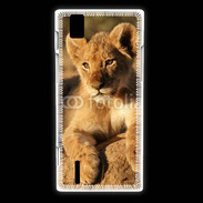 Coque Huawei Ascend P2 Portrait de lionceau 100