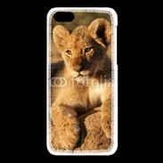 Coque iPhone 5C Portrait de lionceau 100