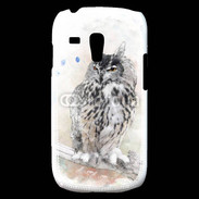 Coque Samsung Galaxy S3 Mini hibou en aquarelle