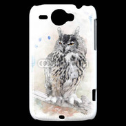 Coque HTC Wildfire G8 hibou en aquarelle