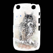 Coque Blackberry Curve 9320 hibou en aquarelle