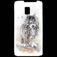 Coque LG P990 hibou en aquarelle