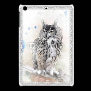 Coque iPadMini hibou en aquarelle