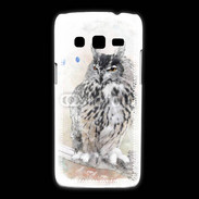 Coque Samsung Galaxy Express2 hibou en aquarelle