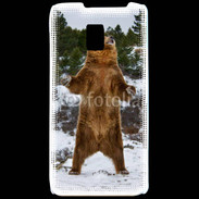 Coque LG P990 Grizzly en colère