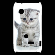 Coque Sony Xperia Typo Chaton gris en balade