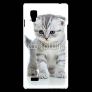 Coque LG Optimus L9 Chaton gris en balade