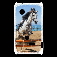 Coque Sony Xperia Typo Saut d'obstacle à cheval 100