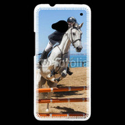 Coque HTC One Saut d'obstacle à cheval 100
