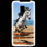 Coque LG P990 Saut d'obstacle à cheval 100