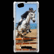 Coque Sony Xperia M Saut d'obstacle à cheval 100