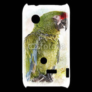 Coque Sony Xperia Typo Perroquet en aquarelle