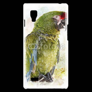 Coque LG Optimus L9 Perroquet en aquarelle