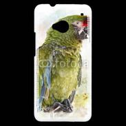 Coque HTC One Perroquet en aquarelle
