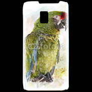 Coque LG P990 Perroquet en aquarelle