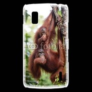 Coque LG Nexus 4 Famille de singe 50