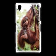 Coque Sony Xpéria Z1 Famille de singe 50