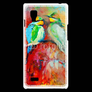 Coque LG Optimus L9 Oiseaux en peinture