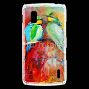 Coque LG Nexus 4 Oiseaux en peinture