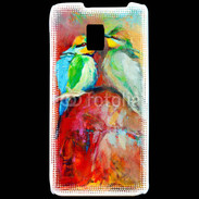 Coque LG P990 Oiseaux en peinture
