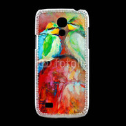 Coque Samsung Galaxy S4mini Oiseaux en peinture
