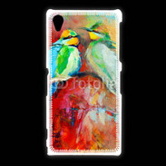 Coque Sony Xpéria Z1 Oiseaux en peinture