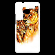 Coque HTC One Illustration de félins