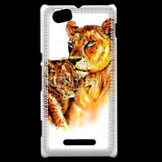 Coque Sony Xperia M Illustration de félins