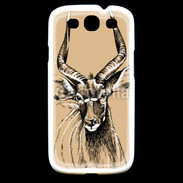 Coque Samsung Galaxy S3 Antilope mâle en dessin