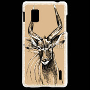 Coque LG Optimus G Antilope mâle en dessin