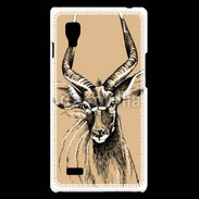 Coque LG Optimus L9 Antilope mâle en dessin