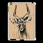 Coque iPad 2/3 Antilope mâle en dessin