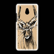 Coque HTC One Mini Antilope mâle en dessin