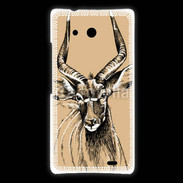 Coque Huawei Ascend Mate Antilope mâle en dessin