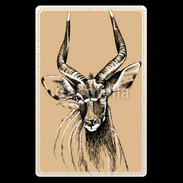 Etui carte bancaire Antilope mâle en dessin