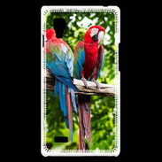 Coque LG Optimus L9 Couple de macaw