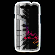 Coque Samsung Galaxy S3 Note de musique et piano 1