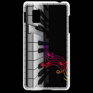 Coque LG Optimus G Note de musique et piano 1