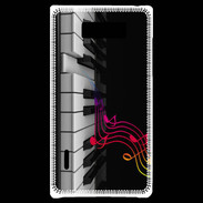 Coque LG Optimus L7 Note de musique et piano 1