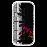 Coque HTC One SV Note de musique et piano 1