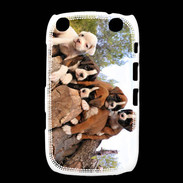Coque Blackberry Curve 9320 Chiots Boxer sur un tronc d''arbre