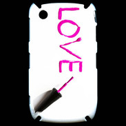 Coque Blackberry 8520 Love avec vernis à ongle