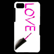 Coque Blackberry Z10 Love avec vernis à ongle