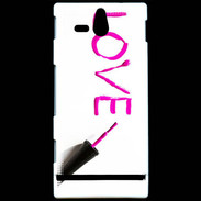 Coque Sony Xperia U Love avec vernis à ongle