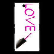 Coque Sony Xpéria Z Ultra Love avec vernis à ongle