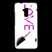 Coque HTC One Max Love avec vernis à ongle