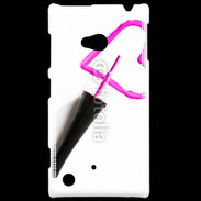 Coque Nokia Lumia 720 Coeur avec vernis à ongle 50